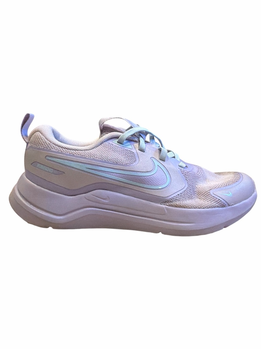 Nike Cosmic Runner Kids Running Shoe Youth 4.5 Pastel Purple Light Blue